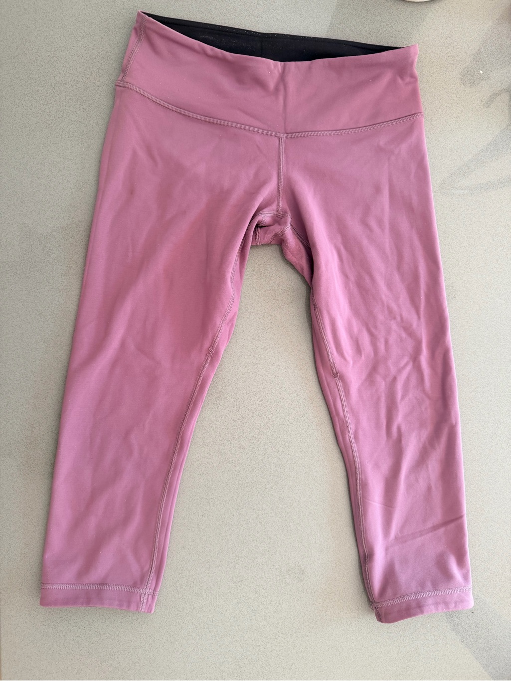 Lululemon Reversible Purple/Black Crop Leggings